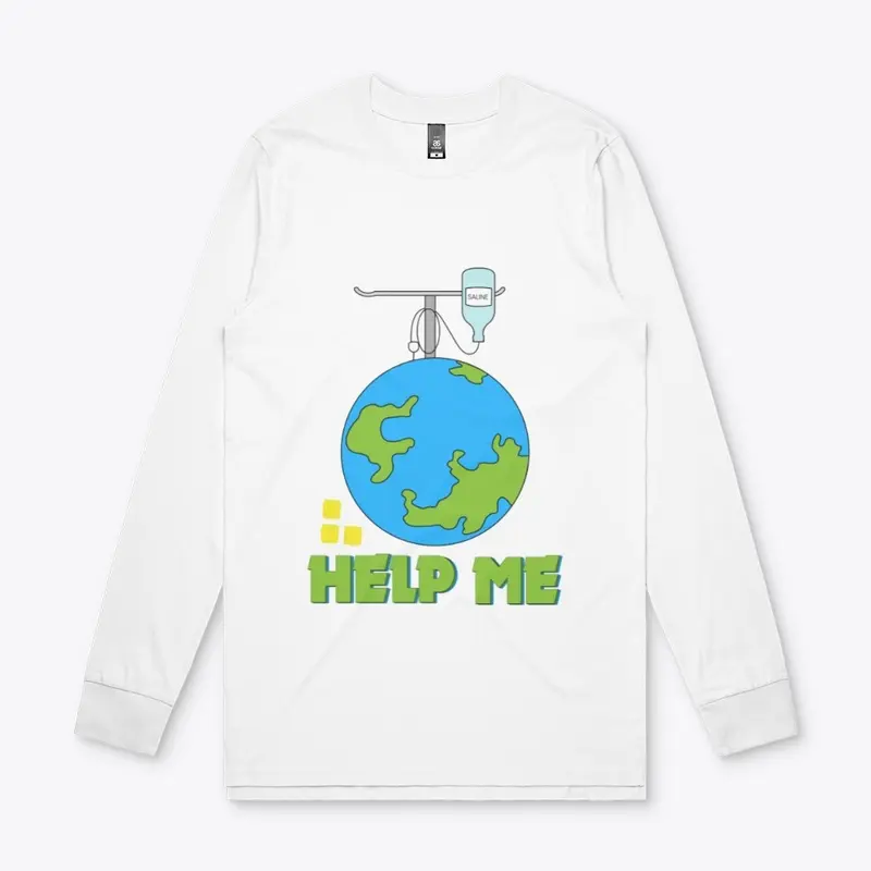 Help Earth Long Sleeve Design